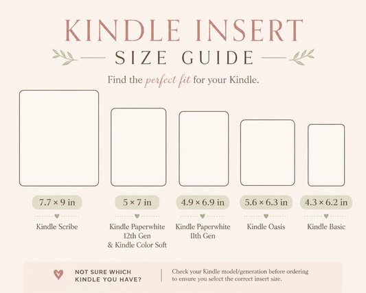 Books Are My Happy Place Autumn Kindle Insert