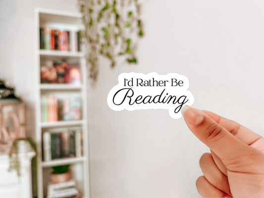 I'd Rather Be Reading Sticker - 3"