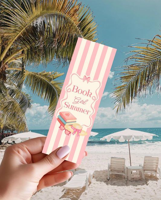 Book Girl Summer Bookmark