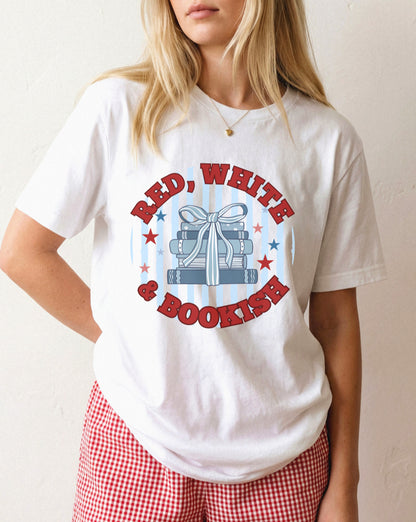 Red, White & Bookish T-shirt