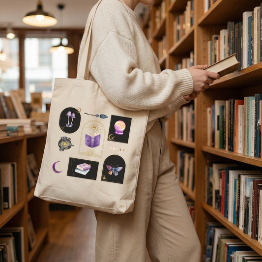 Celestial Witchy Tote Bag