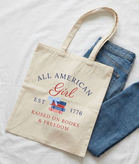 All American Girl Tote Bag