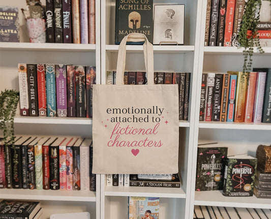 Emotionally Attached to Fictional Characters Tote Bag