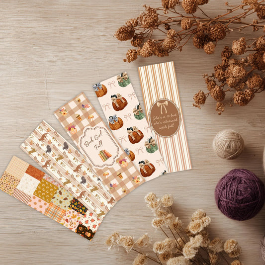 Cottagecore Fall Bookmarks