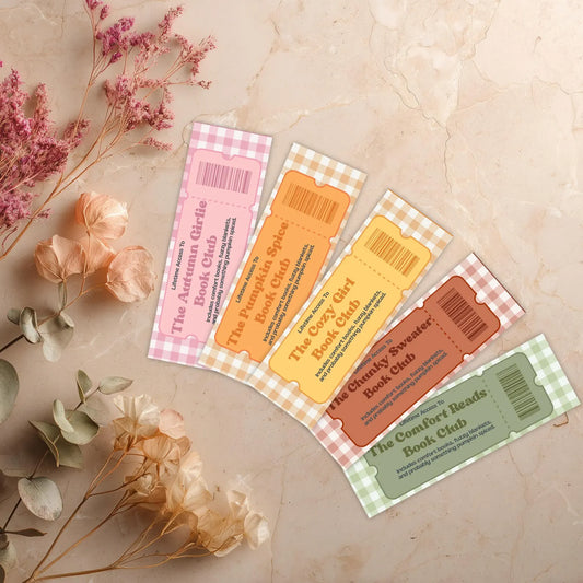 Fall Book Club Bookmarks