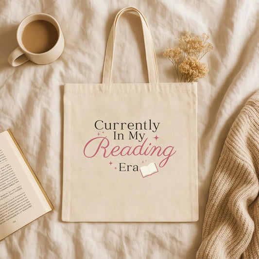 Currently In My Reading Era Canvas Tote Bag