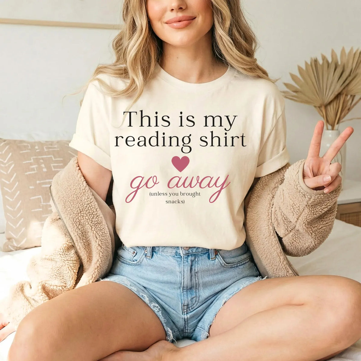 This Is My Reading Shirt (Go Away) Bookish T-Shirt