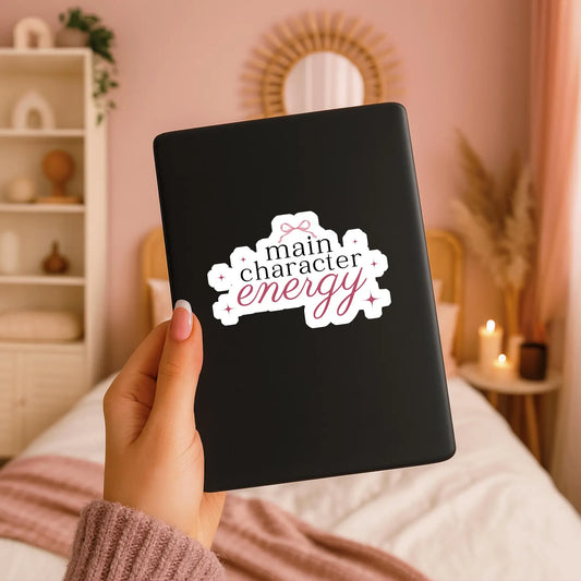 Main Character Energy Bookish Sticker - 3"