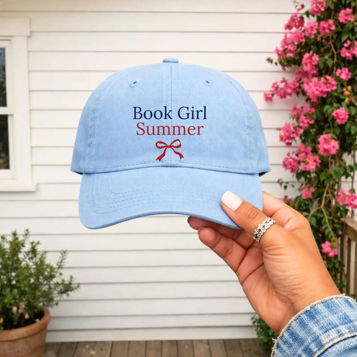 Book Girl Summer Patriotic Hat