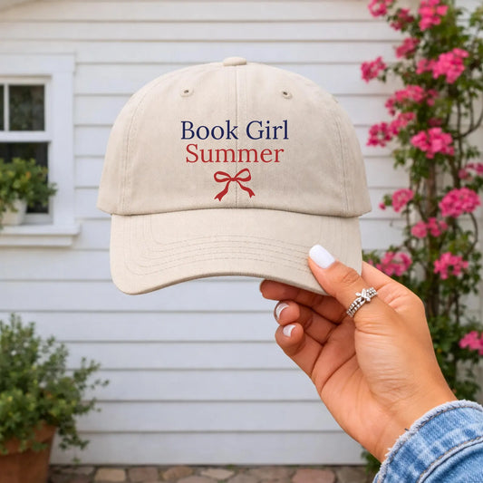 Book Girl Summer Patriotic Hat