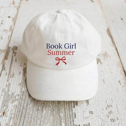 Book Girl Summer Patriotic Hat