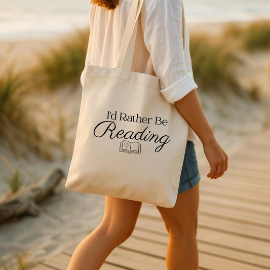 I'd Rather Be Reading Tote Bag